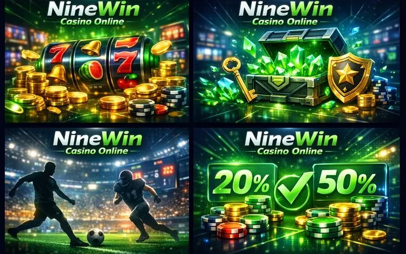 NineWin mobile app hero banner